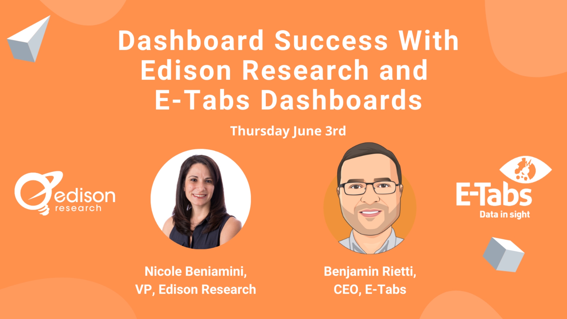 Webinar, Edison and E-Tabs
