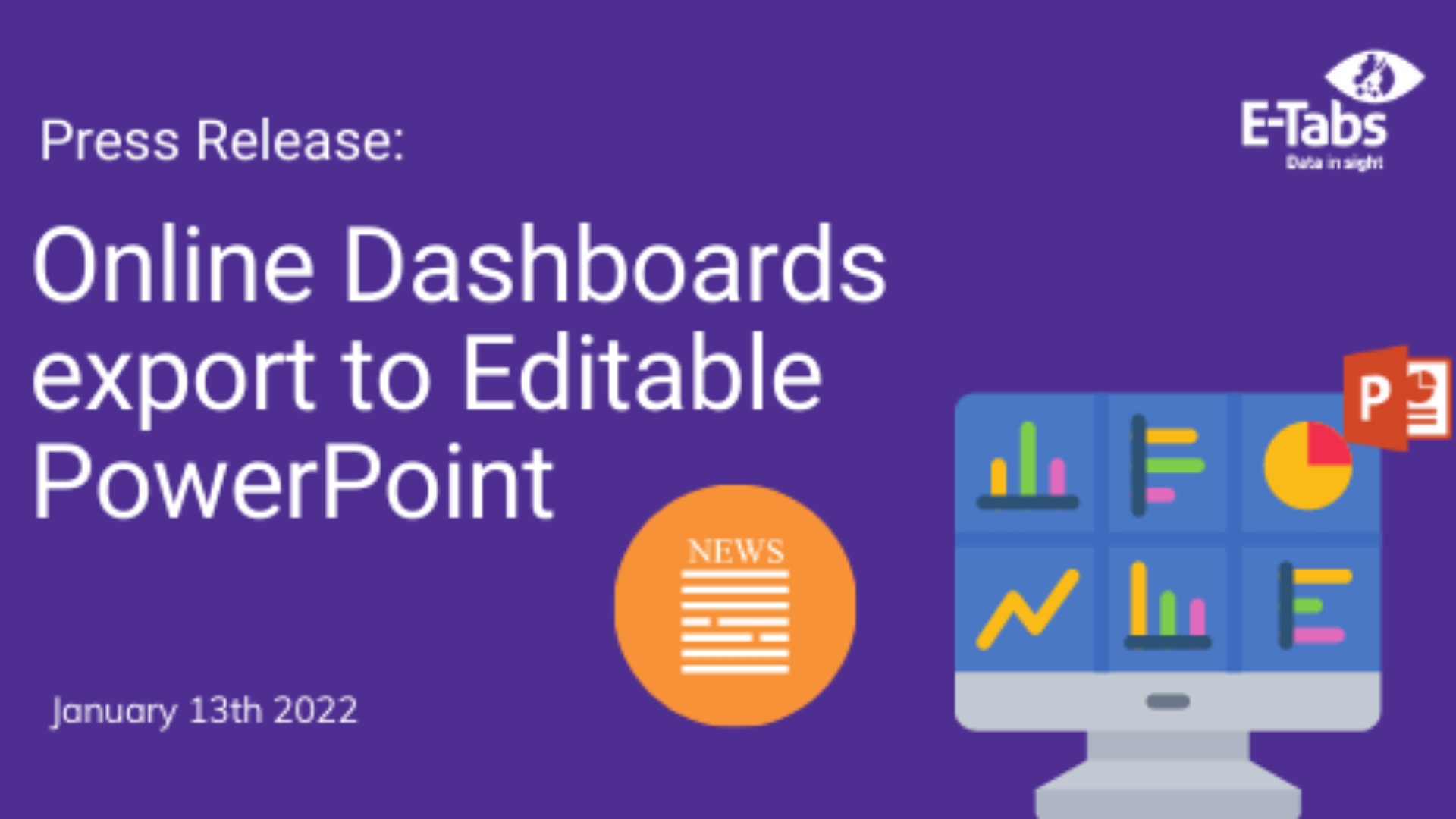 Press release: dashboard exports