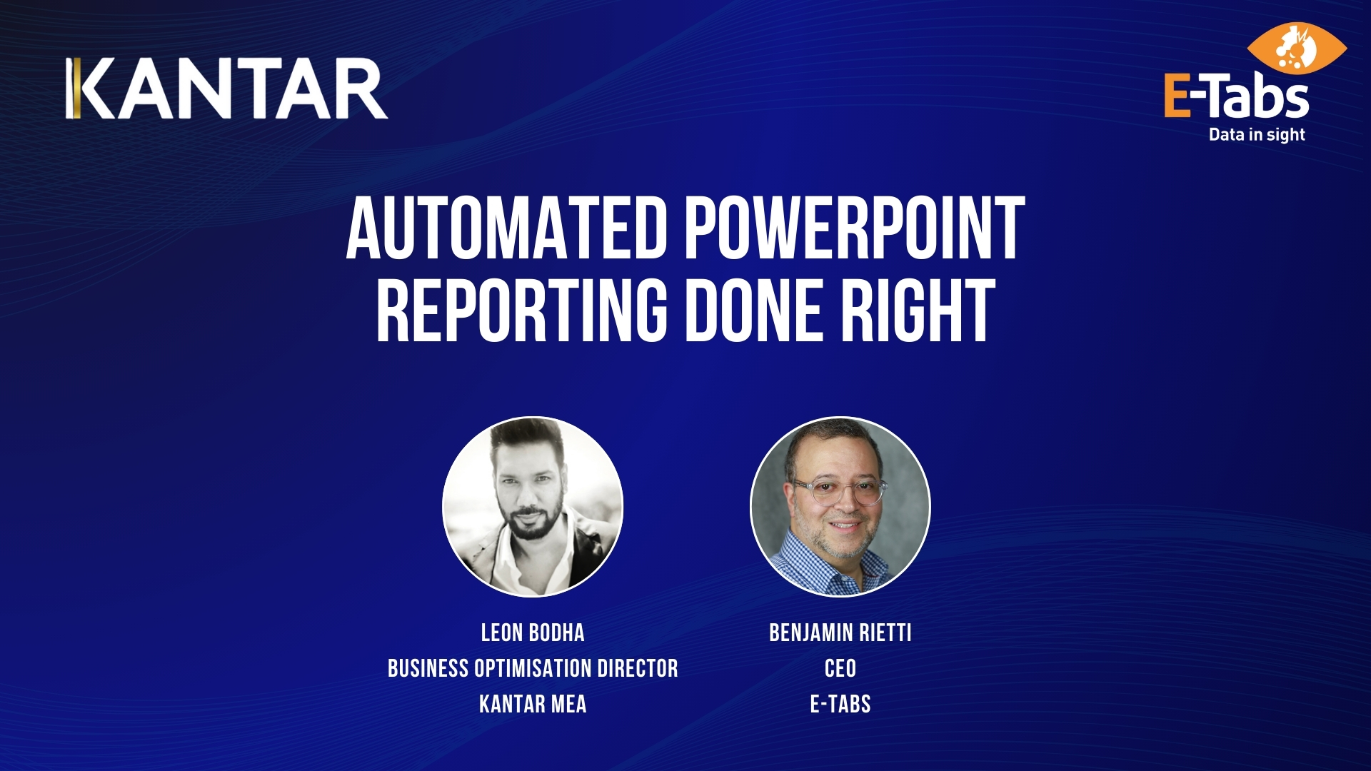E-Tabs and Kantar webinar