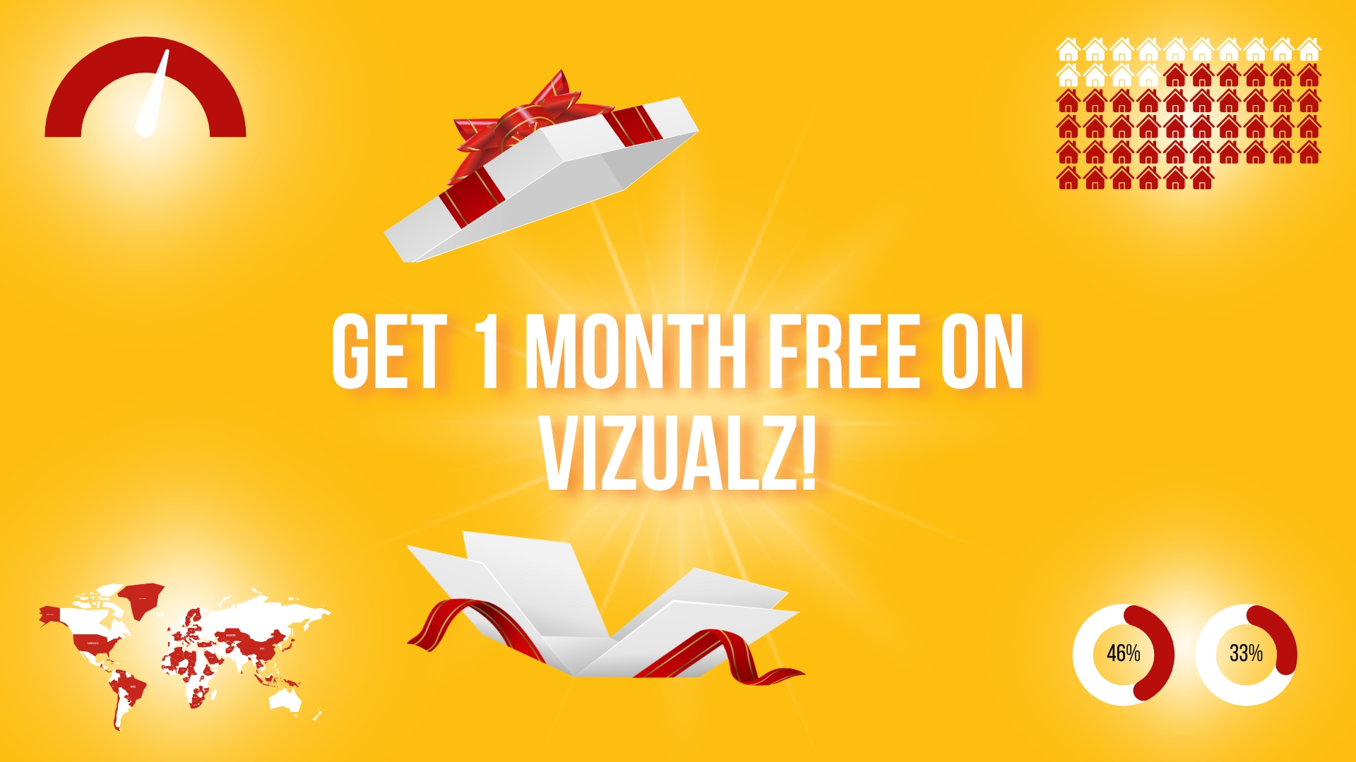 Get 1 Month Free On Vizualz graphic